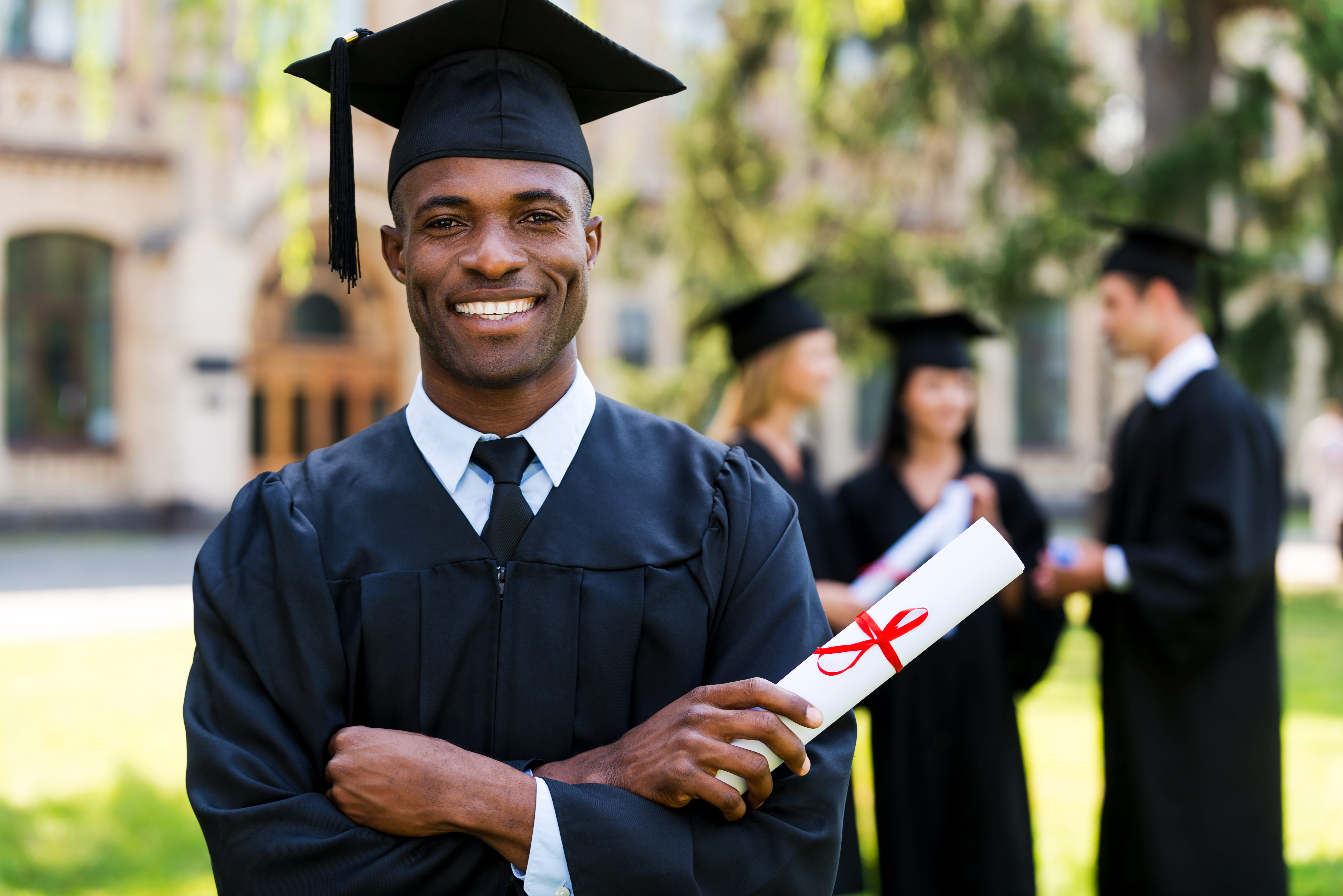 College graduates celebrating